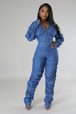 Shay Denim Pants Set