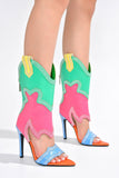 Nayaye Colorful Cowgirl Boot-Sandal
