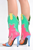 Nayaye Colorful Cowgirl Boot-Sandal