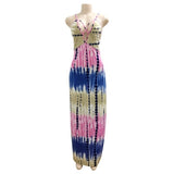 Pink and Blue Tie Dyed Maxi